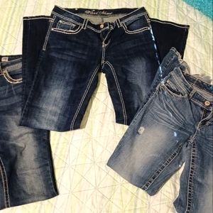 3 pair of jeans